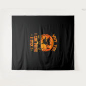 面白いハロウィーン魔女なぜYes実際に私はドライブできる タペストリー (正面(横))