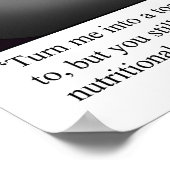 面白いハロウィーン魔女のポスターギフト ポスター (角)