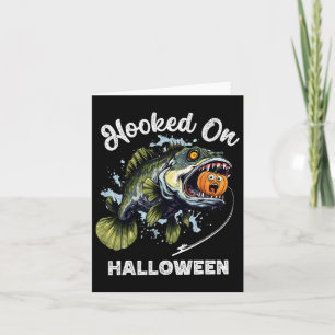 面白いハロウィーン魚釣りボーイズメンズゾンビBフィッシュプ カード