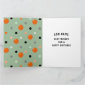 面白いハロウィーン10月誕生日カード カード (内部)