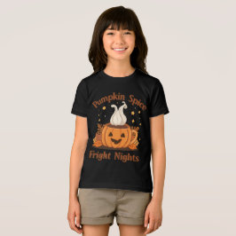 面白いハロウィーン"パンプキンスパイスと恐ろしい夜" トライブレンドＴシャツ