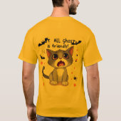 面白いハロウィーン Tシャツ (裏面)