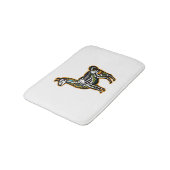 面白いハロウィーンLlamaスケルトングラフィック –  バスマット (アングル)