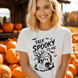 面白いハロウィーンTシャツ – 私不気味に話す Tシャツ