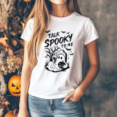 面白いハロウィーンTシャツ – 私不気味に話す Tシャツ