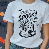 面白いハロウィーンTシャツ – 私不気味に話す Tシャツ