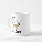 面白いハンターズマグカップ コーヒーマグカップ (正面左)