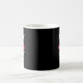 面白いハート破壊とオナラおじさんバレンタイン コーヒーマグカップ (中央)