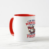 面白いバイキング/ノルウェー人のノーム "I'm Part Norwegian" マグカップ (正面左)