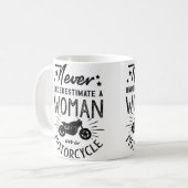 面白いバイク好き オートバイ コーヒーマグカップ (正面左)