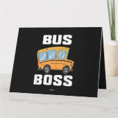面白いバスの上司スクールバスの運転手 カード (裏面)
