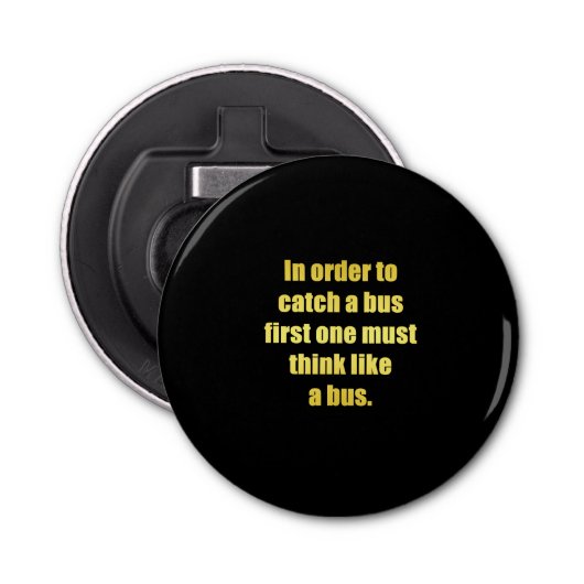 面白いバスを捕まえるジョーク 栓抜き (正面)