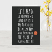 面白いバスケットボールカード　彼女のための　ティーンの少女たち　女性たち カード (黄色い花)