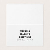 面白いバスケットボール クリスマスカード (内部フラット)