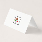 面白いバスケットボール クリスマスカード (裏面)