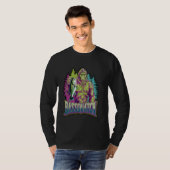 面白いバスコッシー釣りグラフィック Tシャツ (正面フル)