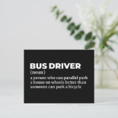 面白いバス運転手の定義 ポストカード (スタンド正面)