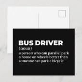 面白いバス運転手の定義 ポストカード (正面/裏面)