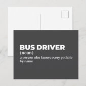 面白いバス運転手の意味ギフト ポストカード (正面/裏面)