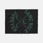 面白いバチェラーパーティー 新郎 同じ穴 永遠に フリースブランケット (正面(横))