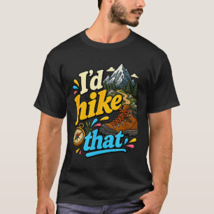 面白いバックパッカーのキャンプとハイキング Tシャツ