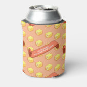 面白いバッテンバーグのマジパン風Pixel Art柄 缶クーラー (缶裏面)