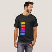面白いバドミントンのミーム シャトル バーディー Tシャツ (正面フル)