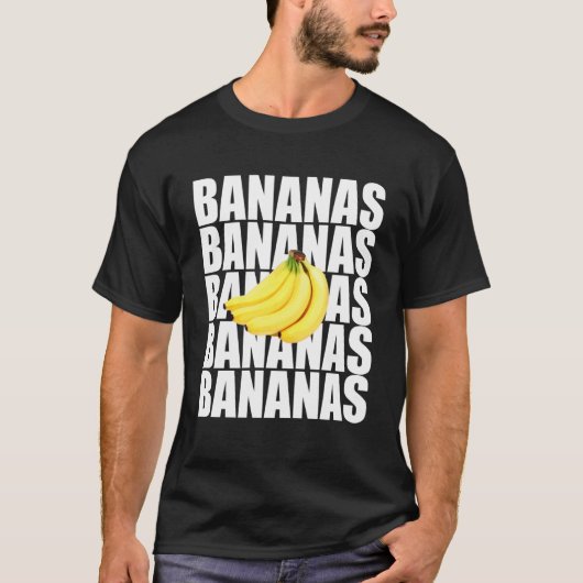 面白いバナナのバナナ Tシャツ (正面)
