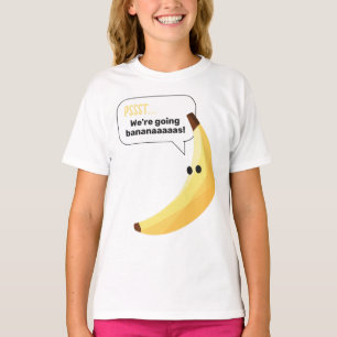 面白いバナナのパンパーティーパターンカラフル - 編集可能 Tシャツ