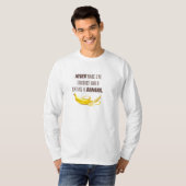 面白いバナナのプレゼント。 決して目を合わせるな... Tシャツ (正面フル)