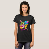 面白いバナナ野球67アイスクリームドリップミーム Tシャツ (正面フル)