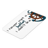 面白いバフェークルーズの船のドア マグネット (左側)