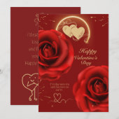 面白いバレンタインカードカップル用 シーズンカード (正面/裏面)