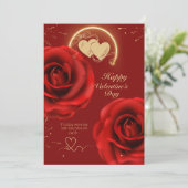 面白いバレンタインカードカップル用 シーズンカード (スタンド正面)