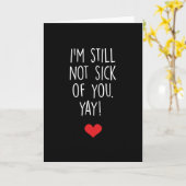 面白いバレンタインデーのカード カード (黄色い花)