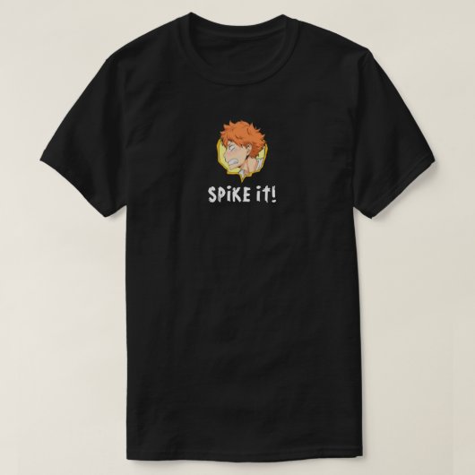 面白いバレーボールアニメ Tシャツ (デザイン正面)