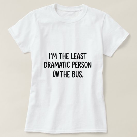 面白いバレーボール 白い嘘 最低限のドラマ バス Tシャツ (デザイン正面)