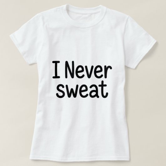 面白いバレーボール 白い嘘 私は汗をかかない Tシャツ (デザイン正面)