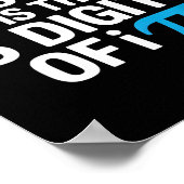 面白いパスワードで数学ジョークを皮肉るユーモア ポスター (角)