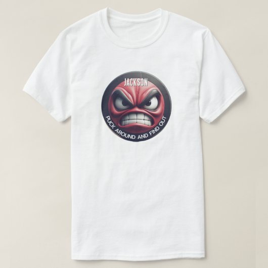 面白いパック あちこち弄ってみろ パック怒るぞ Tシャツ (デザイン正面)