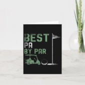 面白いパパのゴルフ 父の日ベストスコア カード (正面)