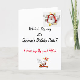 面白いパパジョークのクリスマスカード カード