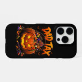 面白いパパ税ハロウィンパンプキン iPhoneケース (裏面横)