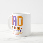 面白いパパ税マグカップ - 父の日 コーヒーマグカップ (正面左)
