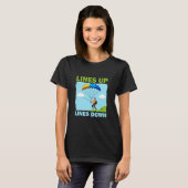 面白いパラグライダー釣り Tシャツ (正面フル)