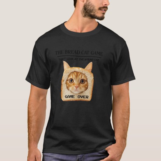 面白いパン猫 Tシャツ (正面)