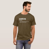 面白いパン職人の定義Tシャツ Tシャツ (正面フル)