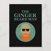 面白いヒゲの名言 赤毛のヒゲの男性 ポストカード (正面)