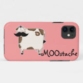 面白いヒゲ牛 Case-Mate iPhoneケース (裏面(横))