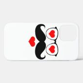 面白いヒゲ メガネ Case-Mate iPhoneケース (裏面 (横))